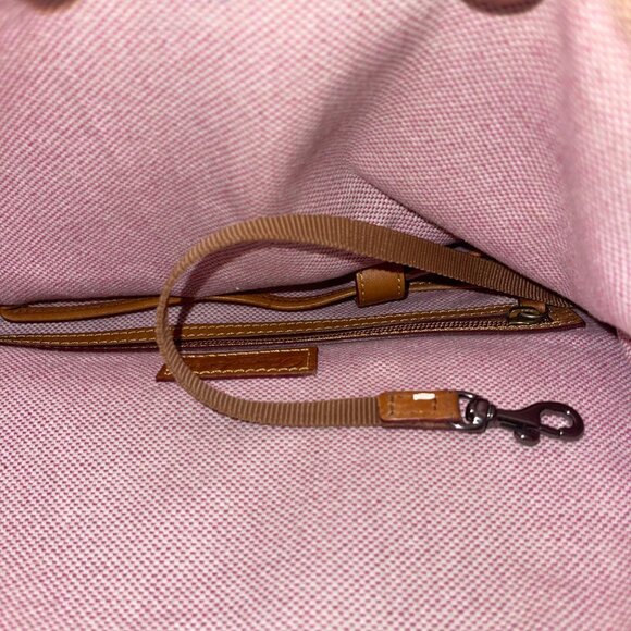 Dooney Burke Womens Shoulder Bag Blue Dillen Pocket Sac Purse Classic - Picture 7 of 14